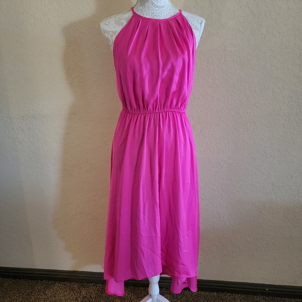 Women's Apt 9 Hot Pink Sleeveless Dress Sz M